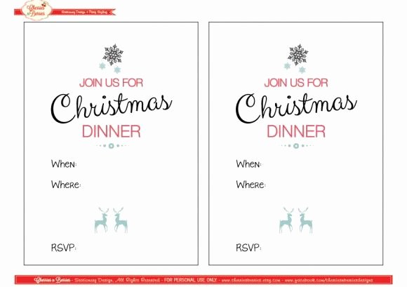 Free Printable Dinner Invitations Beautiful 30 Best Images About Christmas Invitations On Pinterest