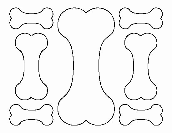 Free Printable Dog Tag Template Awesome Dog Bone Pattern Use the Printable Outline for Crafts