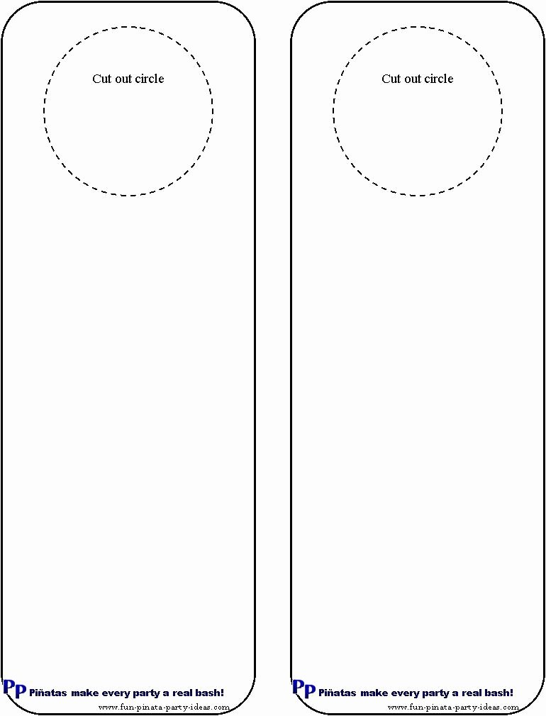 Free Printable Door Hanger Template Fresh Cool Idea for Diy Door Hangers Miscellaneous