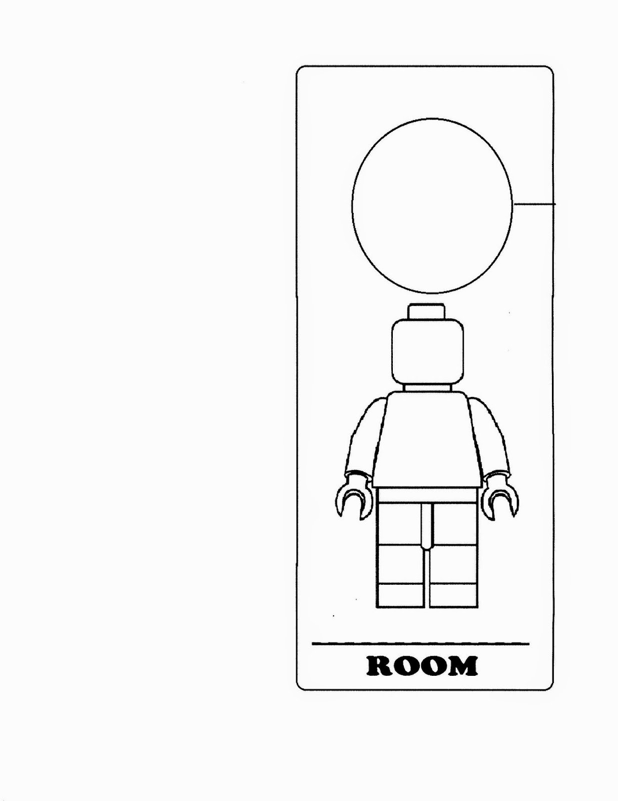 Free Printable Door Hanger Template Luxury Lego Door Hanger Crafts with Cathy Thinking Out Loud