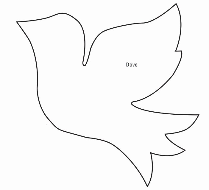 Free Printable Dove Template Awesome Best S Of Dove Template Printable Peace Dove