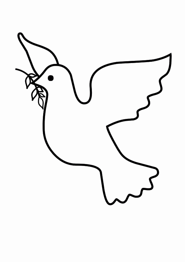 Free Printable Dove Template Awesome Small Dove Coloring Coloring Pages