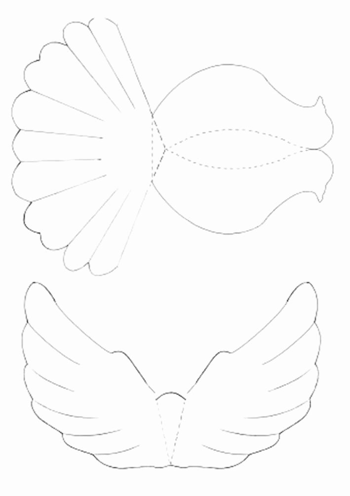 Free Printable Dove Template Beautiful Diy Paper Dove with Printable Template