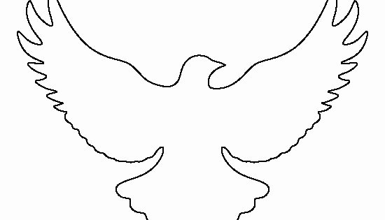 Free Printable Dove Template Best Of Flying Dove Pattern Use the Printable Outline for Crafts
