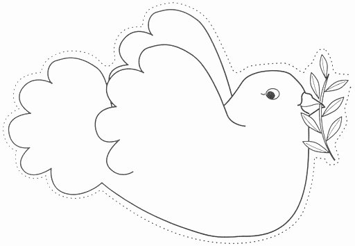 Free Printable Dove Template Best Of Peace Day Dove Printable D1