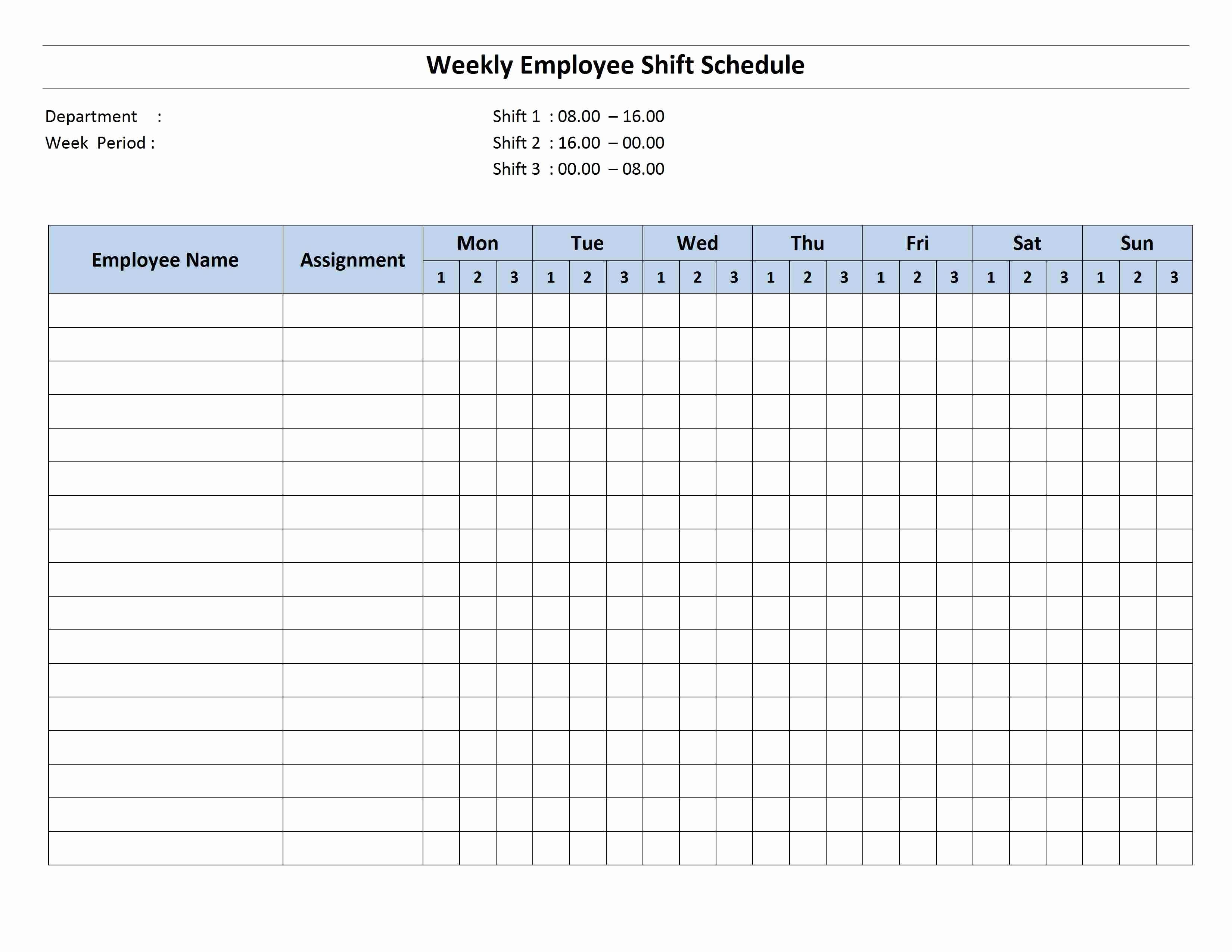 Free Printable Employee Schedule Best Of Free Monthly Work Schedule Template