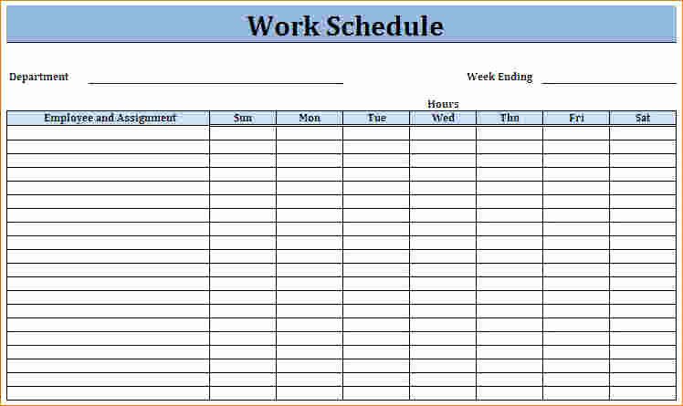 Free Printable Employee Schedule Elegant Blank Employee Schedule