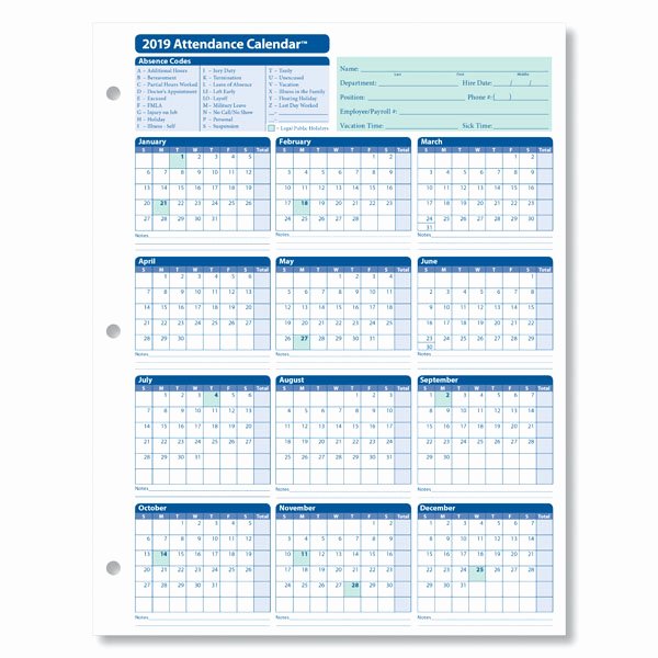 Free Printable Employee Schedule Elegant Monthly Employee attendance Calendar Sheets Blank forms