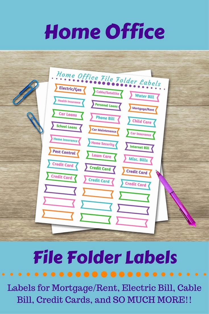 Free Printable File Folder Labels Elegant 25 Unique File Folder Labels Ideas On Pinterest