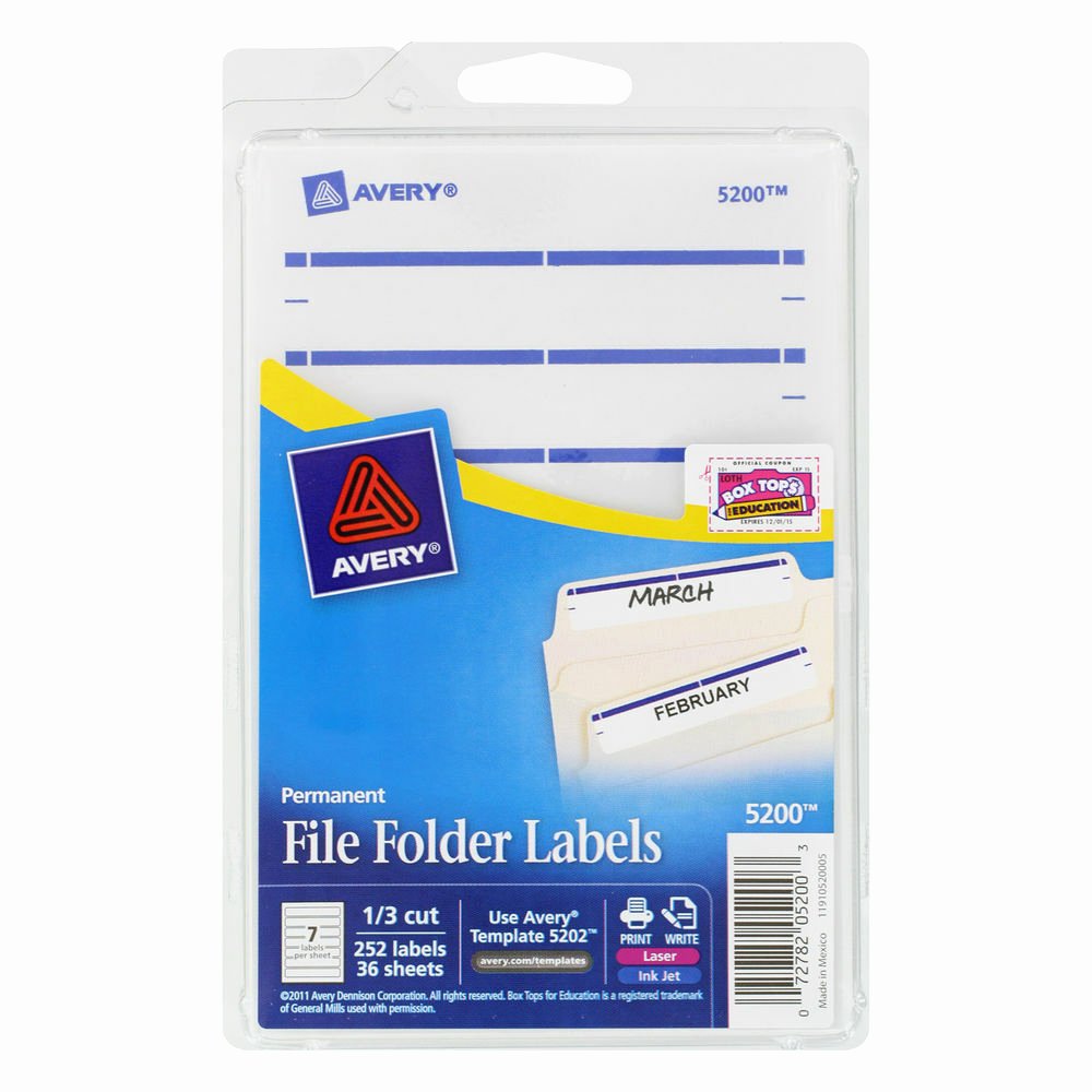Free Printable File Folder Labels Elegant Avery Print or Write File Folder Label