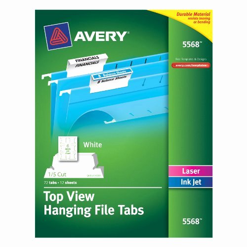 Free Printable File Folder Labels Luxury Avery top View Printable Hanging File Tabs 1 5 Cut Pack