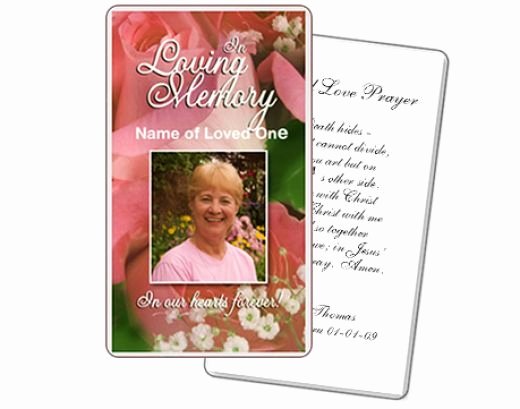 Free Printable Funeral Prayer Card Template Elegant A Customizable Funeral Prayer Card Template Created by the