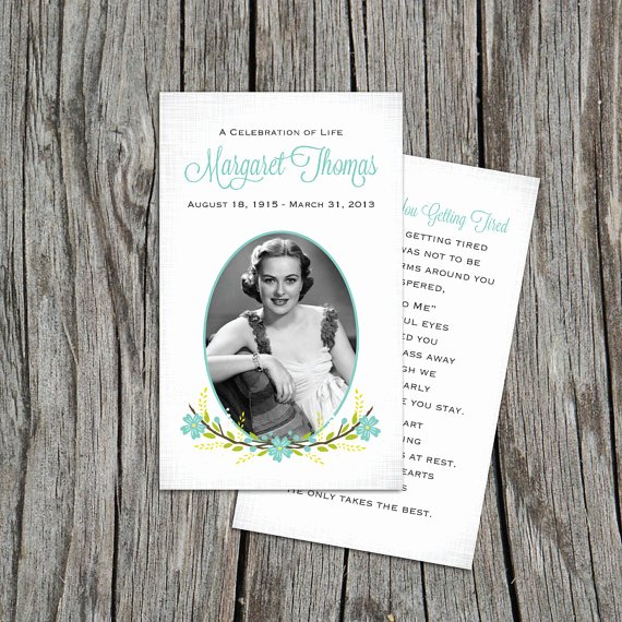 Free Printable Funeral Prayer Card Template Elegant Blank Funeral Prayer Card Template