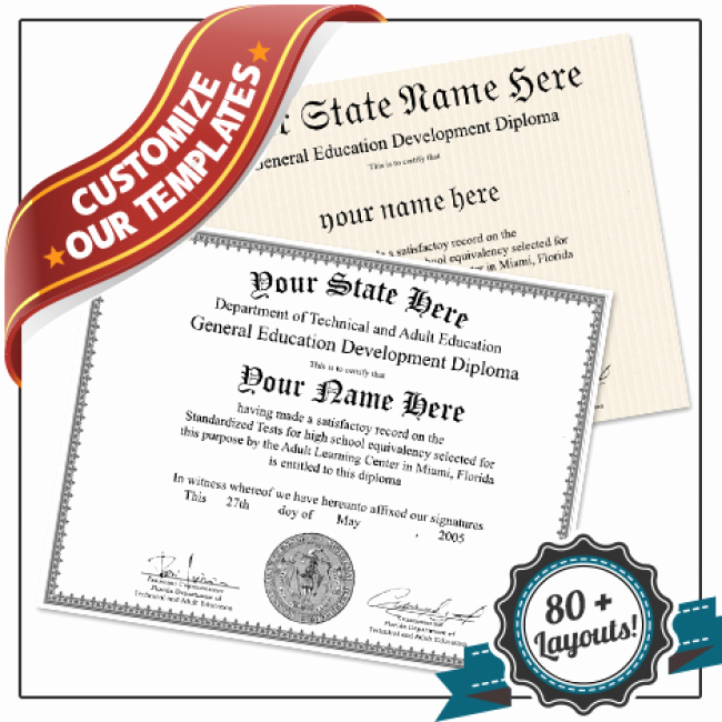 Free Printable Ged Certificate Fresh Fake Ged Diploma Template All 50 Us States Plus Canada