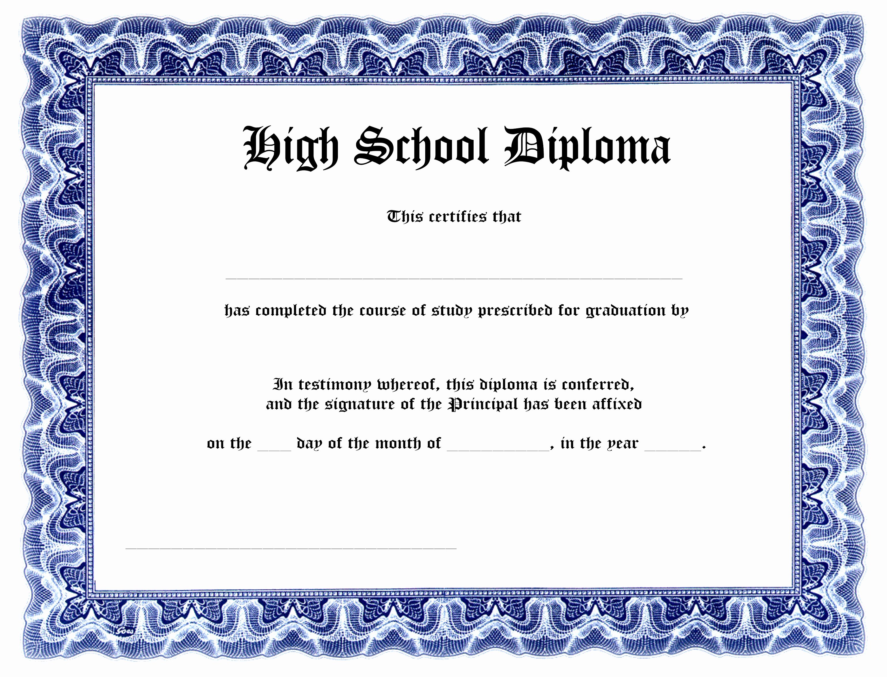 Free Printable Ged Certificate Luxury 9 Printable Fake Diploma Templates Tiati
