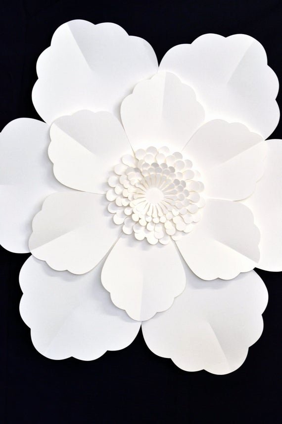 Free Printable Giant Flower Template Beautiful Giant 2 Ft Paper Flower for Wedding Decoration