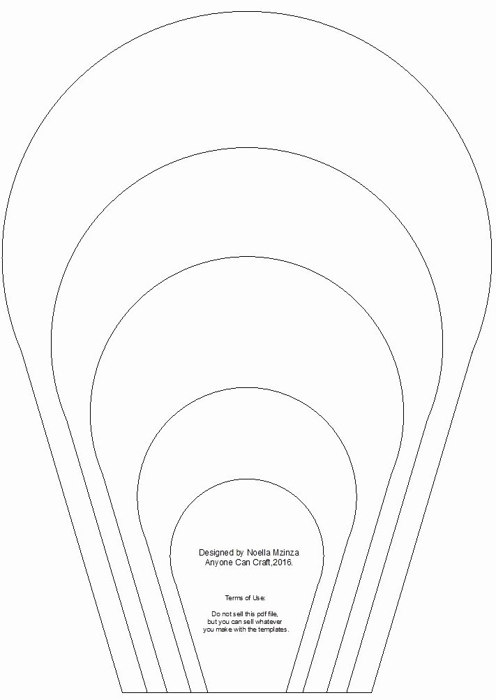 Free Printable Giant Flower Template Elegant Flower Petals – Anyone Can Craft