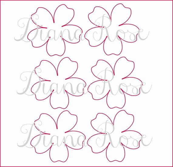 Free Printable Giant Flower Template Unique Printable Paper Rose Templates Diy Paper Flowers Printable