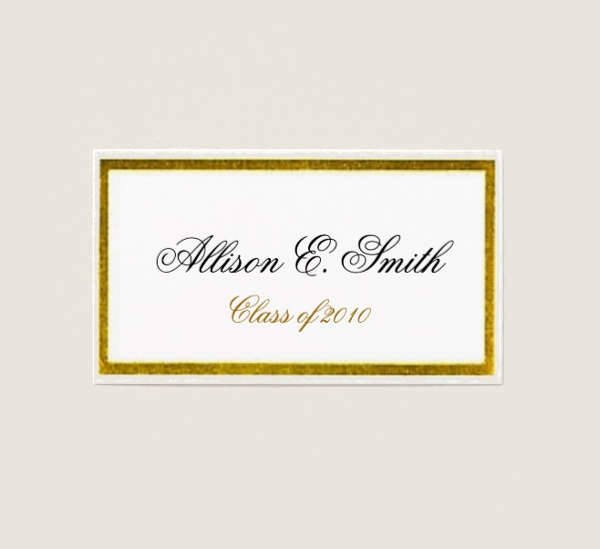 Free Printable Graduation Name Cards Inspirational 22 Name Card Templates