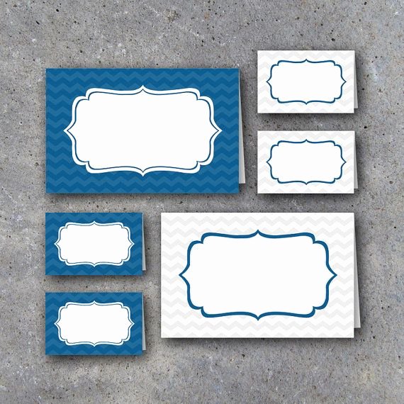 Free Printable Graduation Name Cards New Graduation Tent Cards In Blue and White – Instant Download