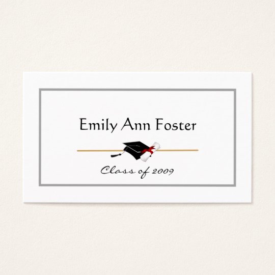 Free Printable Graduation Name Cards Unique Personalized Graduation Name Cards