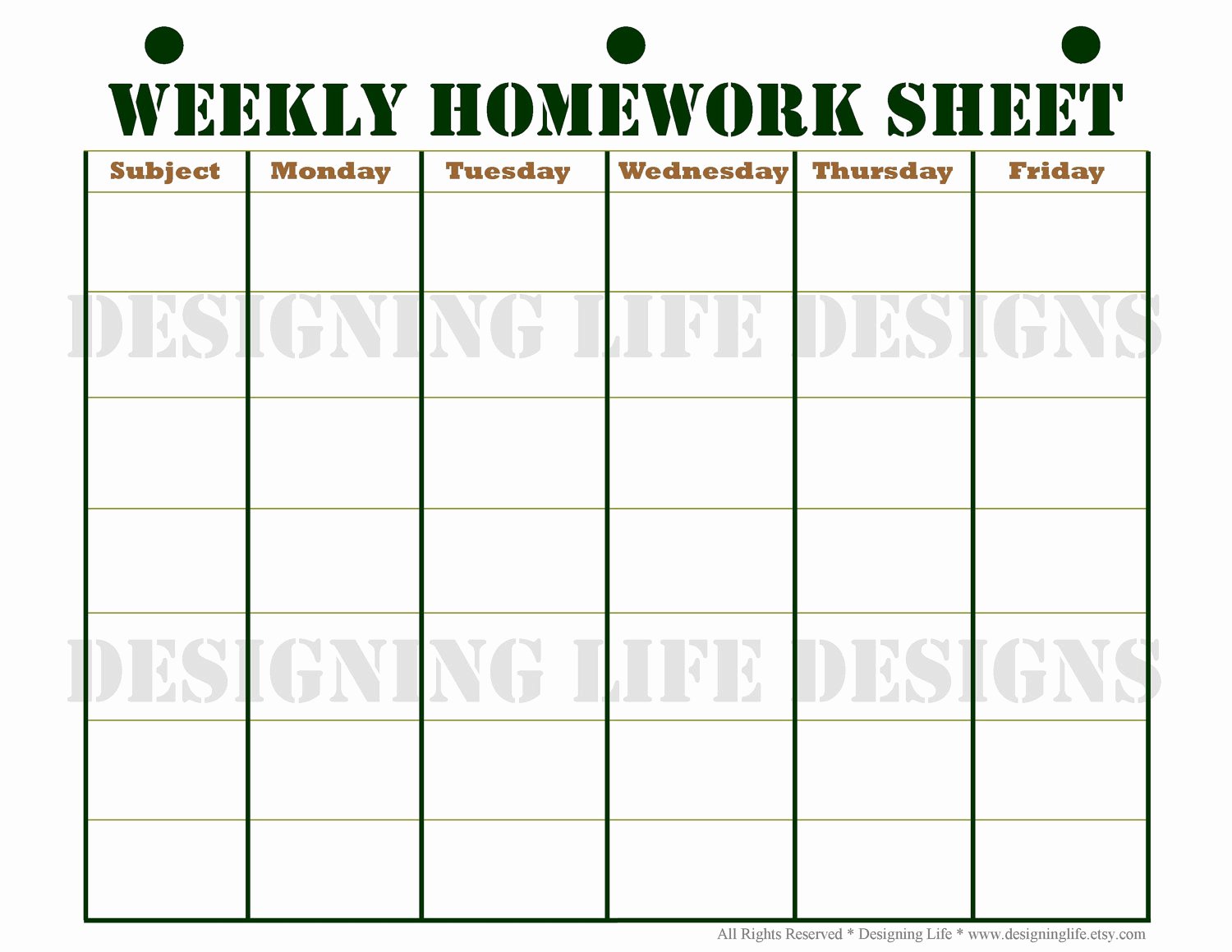 Free Printable Homework Planner Best Of Homework Planner Schedule and Weekly Homework by Designinglife