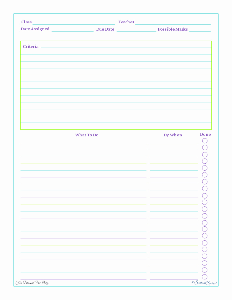 Free Printable Homework Planner Inspirational Home Work Planner A Reader Request Scattered Squirrel