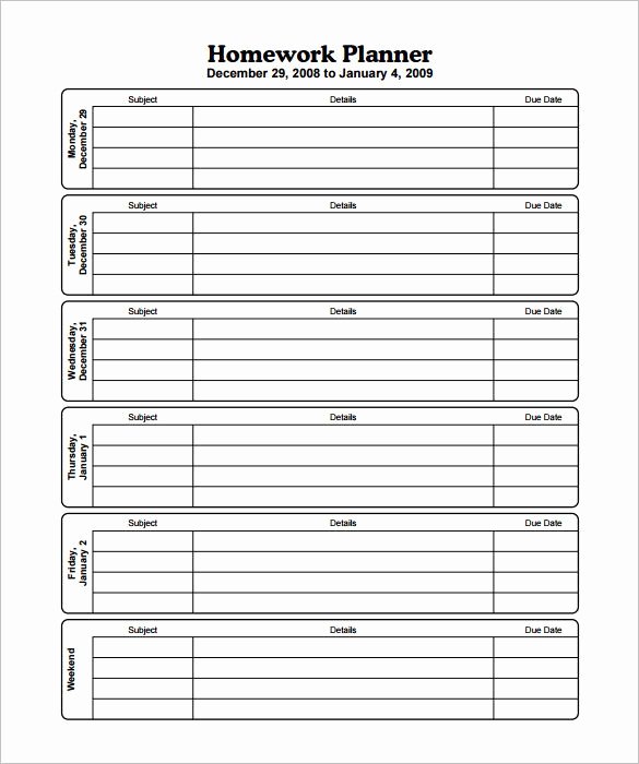 Free Printable Homework Planner Unique 25 Unique Homework Planner Printable Ideas On Pinterest