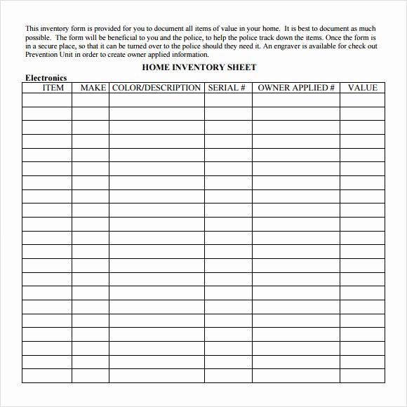 Free Printable Inventory Sheets Awesome Inventory Sheet Template 8 Download Free Documents In Pdf
