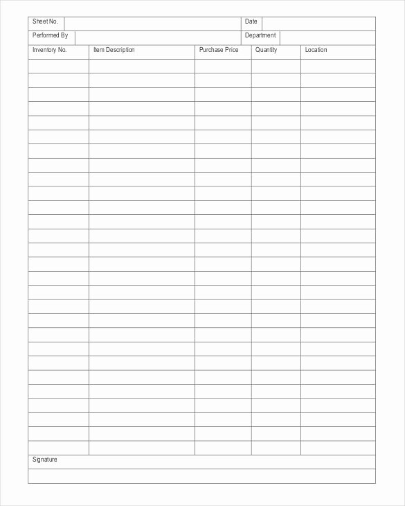 Free Printable Inventory Sheets Lovely Inventory Spreadsheet Template 14 Free Word Excel Pdf