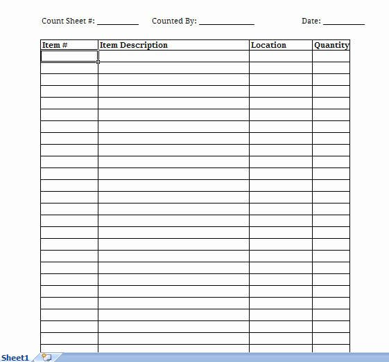 Free Printable Inventory Sheets New Inventory Spreadsheet