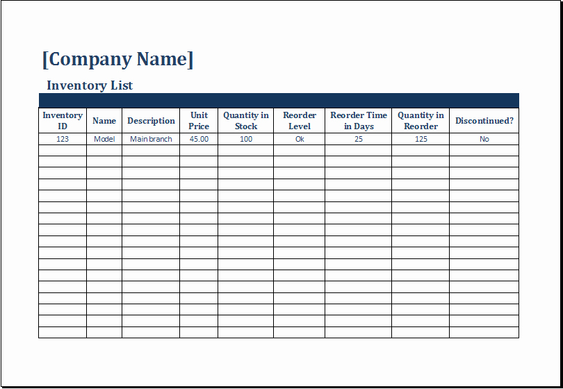 Free Printable Inventory Sheets Pdf Inspirational Ms Excel Printable Inventory Count Sheet Template
