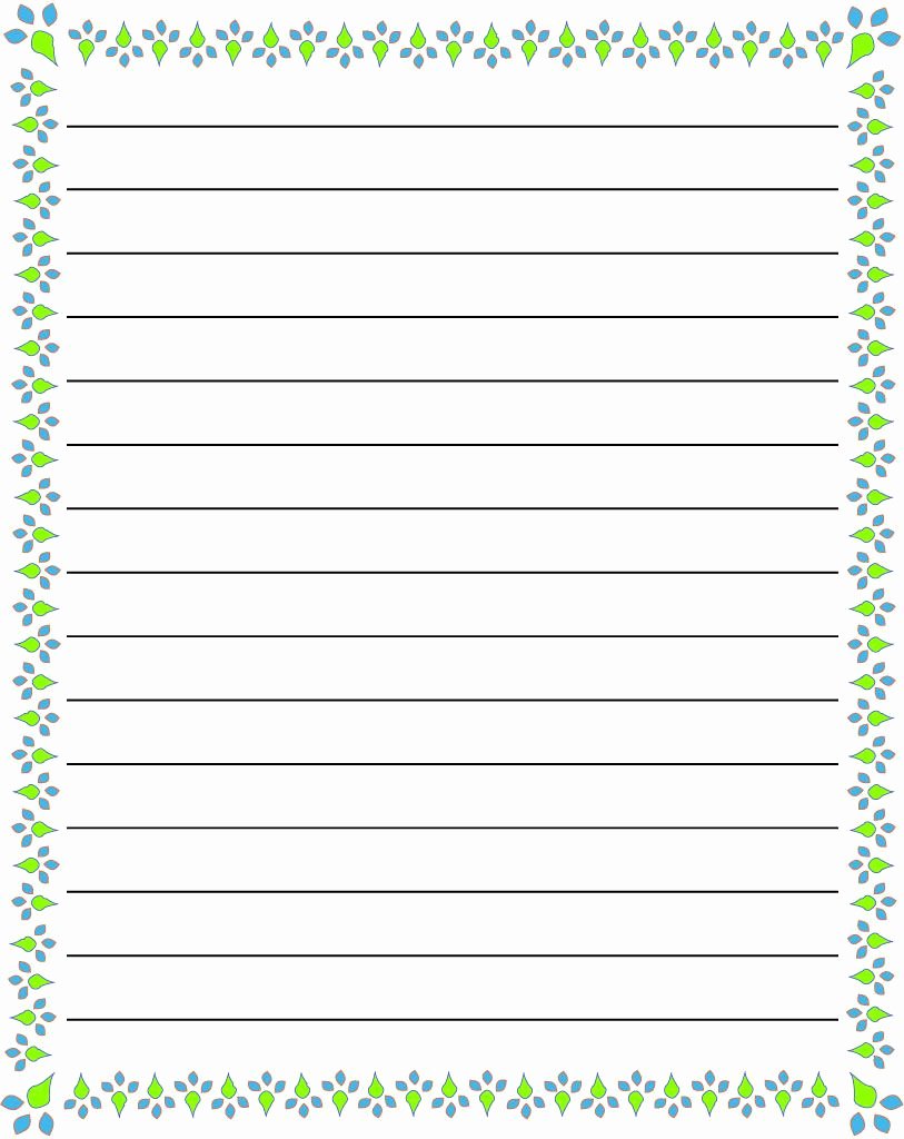 Free Printable Lined Stationary Awesome Regular Lined Free Printable Stationery for Kids Regular