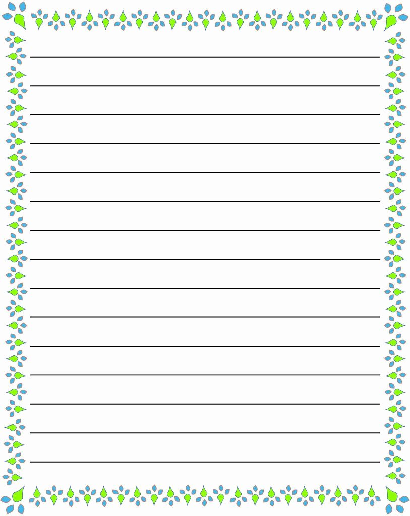 Free Printable Lined Stationary Awesome Regular Lined Free Printable Stationery for Kids Regular