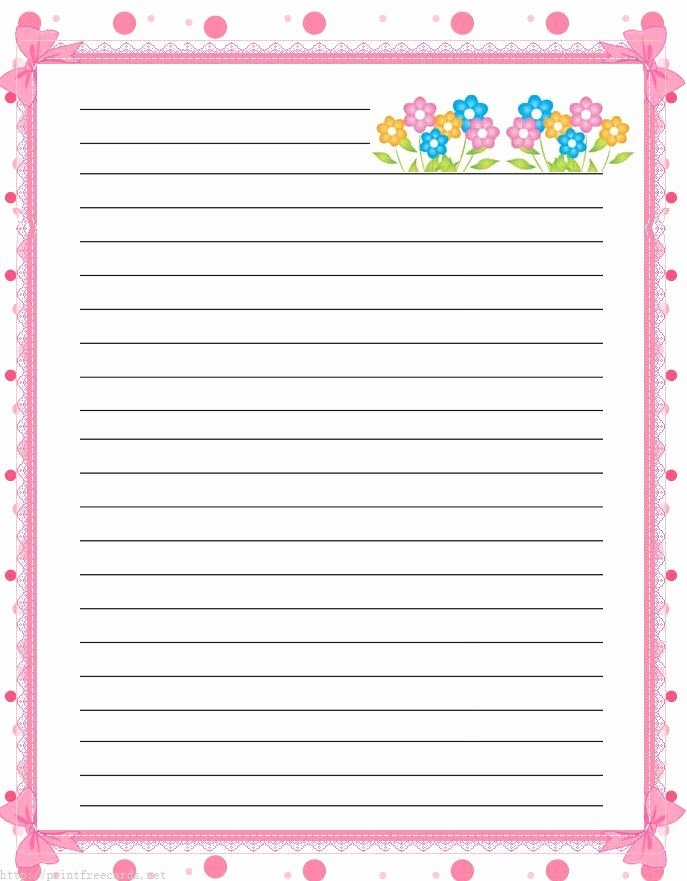 Free Printable Lined Stationary Fresh Free Lined Handwriting Paper with Border