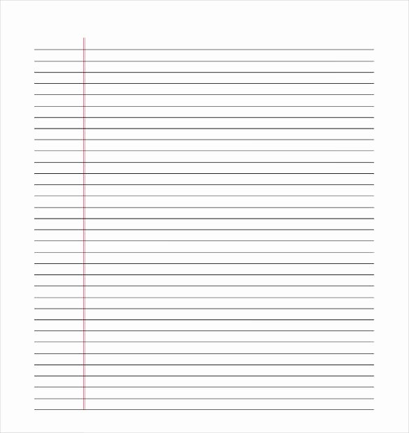 Free Printable Lined Stationary New 10 Lined Paper Templates Doc Pdf Excel