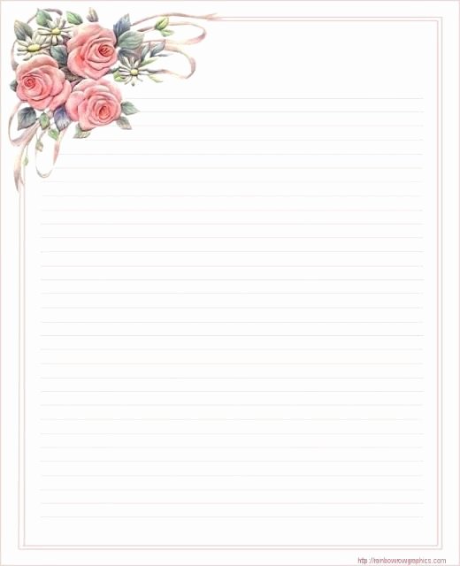 Free Printable Lined Stationery Elegant Lined Stationery