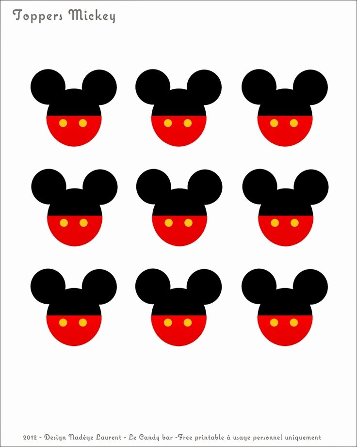 Free Printable Mickey Mouse Cutouts Best Of Jovem Mãe Inspirações Festa Mickey Para Imprimir♥