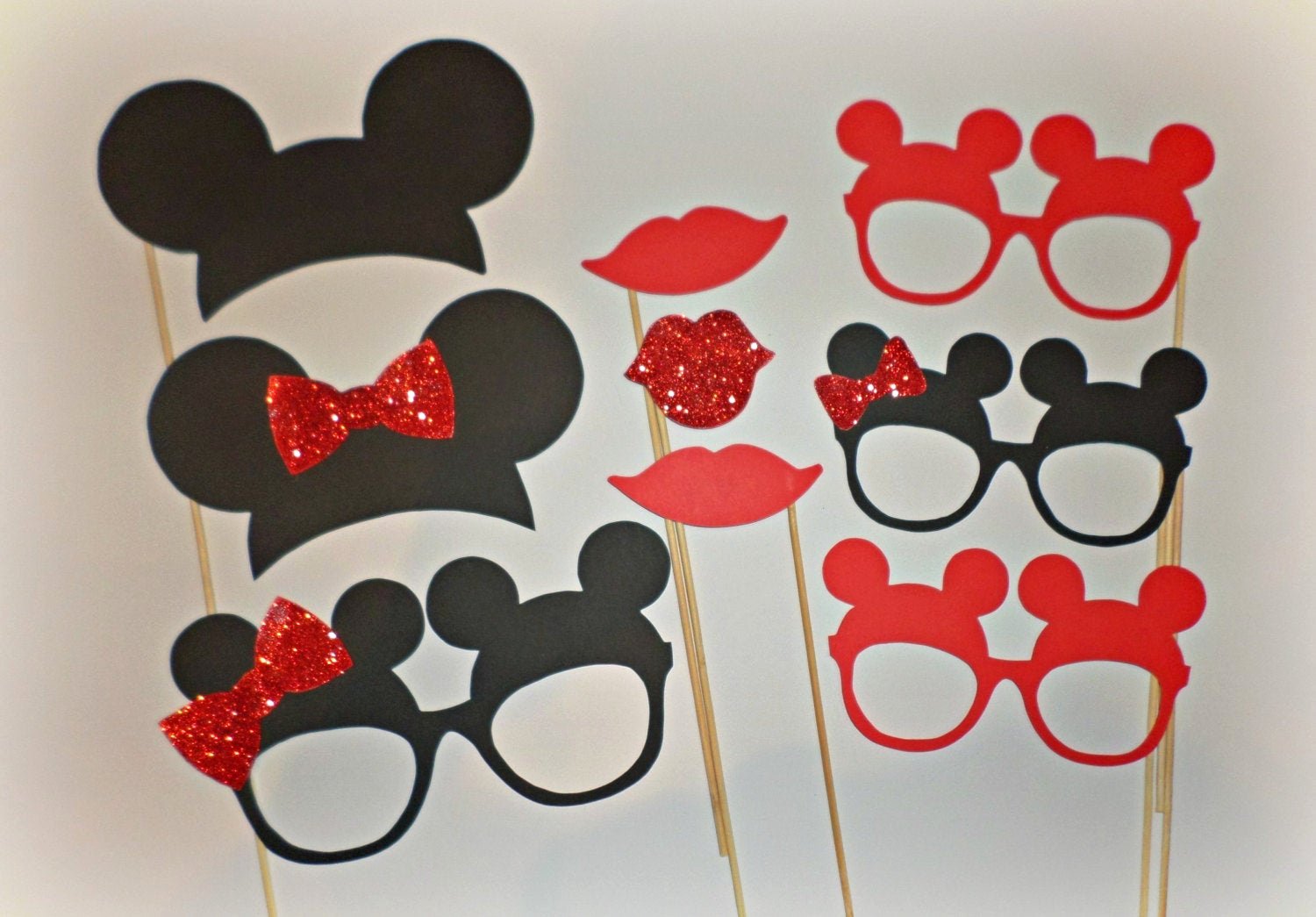 Free Printable Mickey Mouse Cutouts Elegant Red Minnie Mouse Photo Booth Props Minnie Ears Mickey Mouse