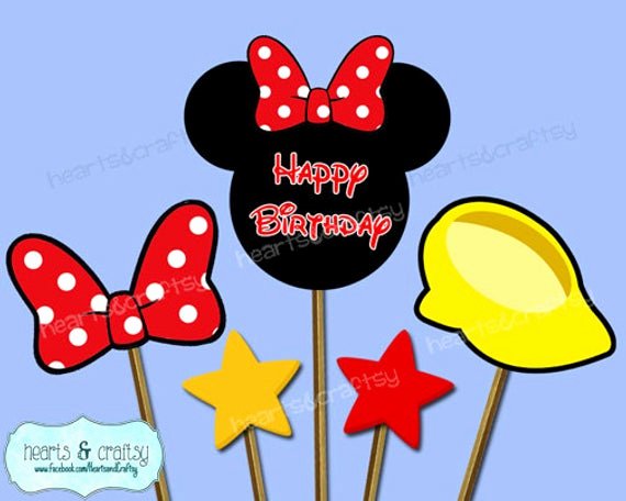 Free Printable Mickey Mouse Cutouts Fresh Minnie Mouse Centerpiece Cutouts Minnie Mouse Party Cake