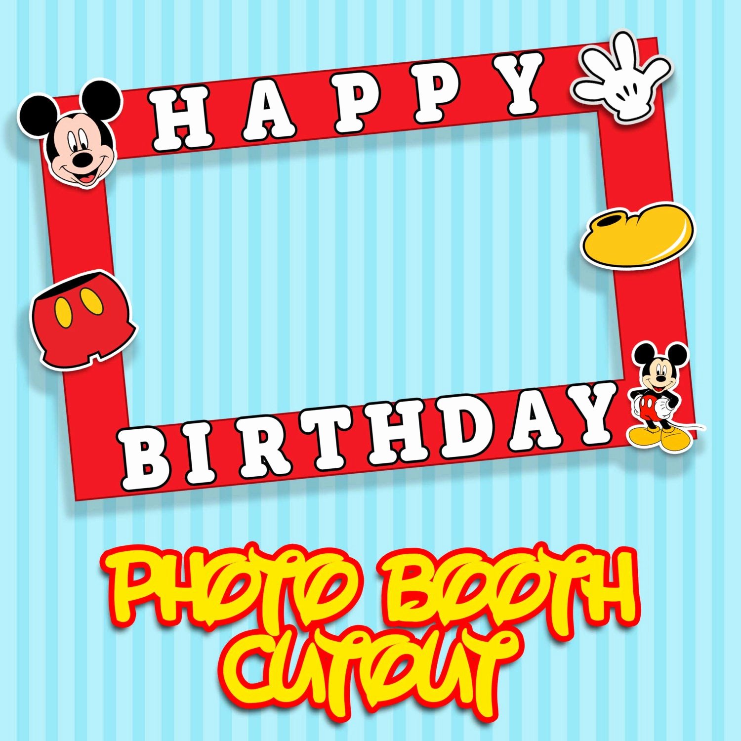 Free Printable Mickey Mouse Cutouts Luxury Mickey Mouse Booth Cutouts Printable