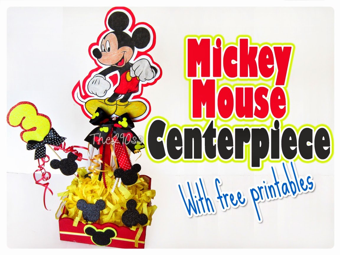 Free Printable Mickey Mouse Cutouts Luxury the290ss Mickey Mouse Centerpiece with Free Printables