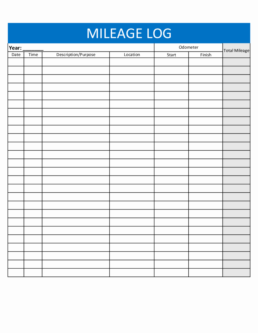 Free Printable Mileage Log Inspirational 2019 Mileage Log Fillable Printable Pdf &amp; forms