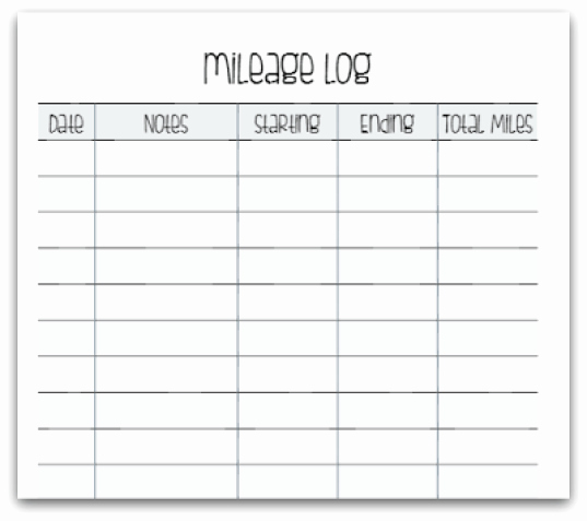 Free Printable Mileage Log Lovely 22 Printable Mileage Log Examples Pdf