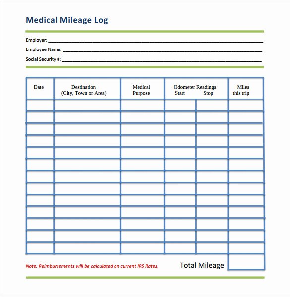 Free Printable Mileage Log New Mileage Log Template 14 Download Free Documents In Pdf Doc