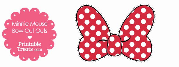 Free Printable Minnie Mouse Bow Template Elegant Printable Minnie Mouse Bow Cut Outs — Printable Treats