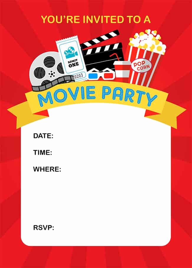 Free Printable Movie Ticket Invitations Awesome How to Throw A Fun Backyard Movie Party