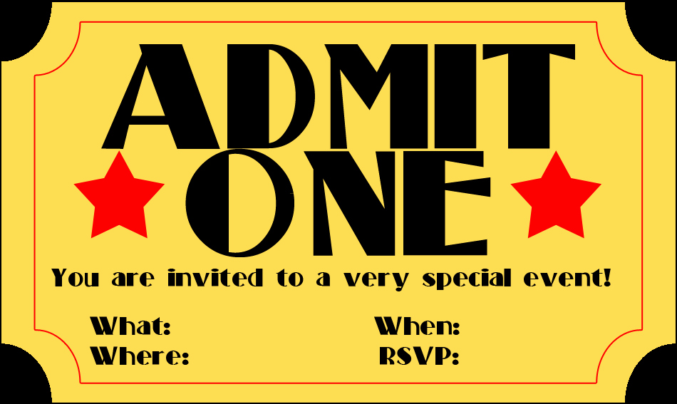 Free Printable Movie Ticket Invitations Best Of Free Printable Invitation Movie Ticket Stub