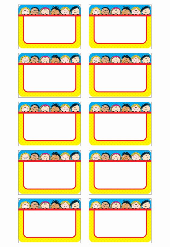Free Printable Name Tags for Preschoolers Elegant Name Tag Template
