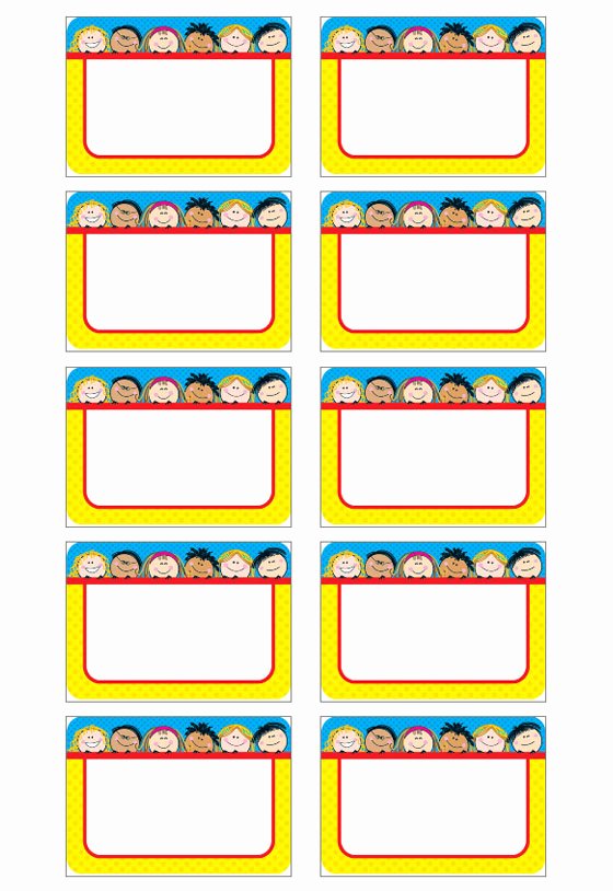 Free Printable Name Tags for Preschoolers Elegant Name Tag Template